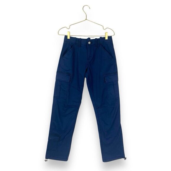 Natural Reflections Size 2 Navy Blue CARGO Pants Cotton Polyester Spandex WP57 - Picture 1 of 11
